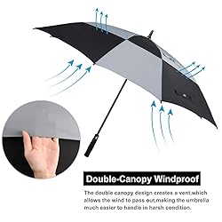 G4Free Extra Large Golf Umbrella 62/68 inch Vented