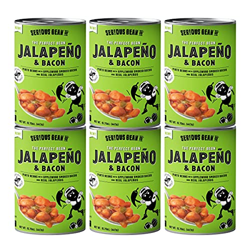 Serious Bean Co. Dude Perfect Jalapeño & Bacon Beans Spicy & Delicious Texas Style Pinto