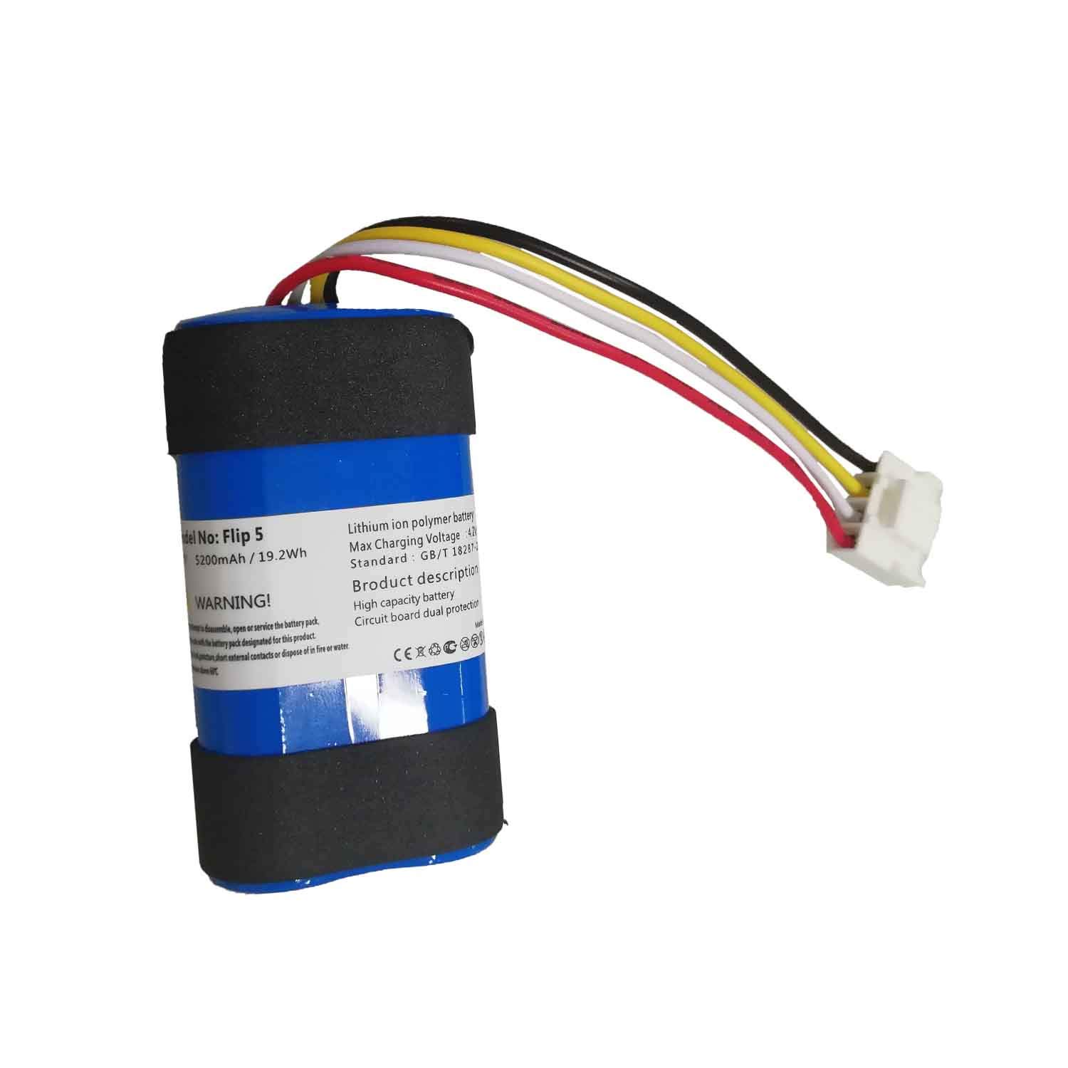 Flip 5 Replacement battery for JBL Flip 5 Bluetooth speaker[3.7v 19.2wh]