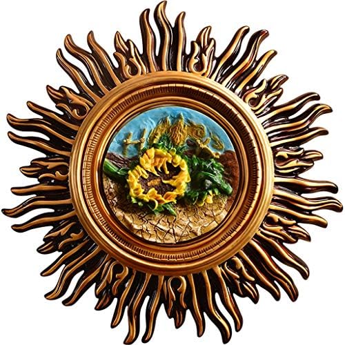 壁掛け ひまわりのクリエイティブなリビングルームの壁の装飾 3d手作りの3次元レリーフの家の装飾 樹脂彫刻ペンダント インストールが簡単 Color 85cm 85 Size Flower ハイクオリティ Sun