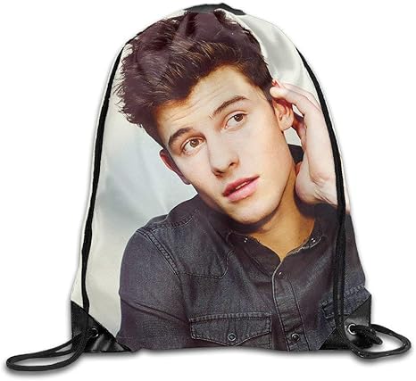 Hlkpe Male Singer Shawn Mendes Hot Drawstring Backpack Sack Bag Amazon Co Uk Sports Outdoors
