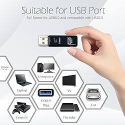 USB3.0 Micro SD Card Reader, 5Gbps 2-in-1 SD Card