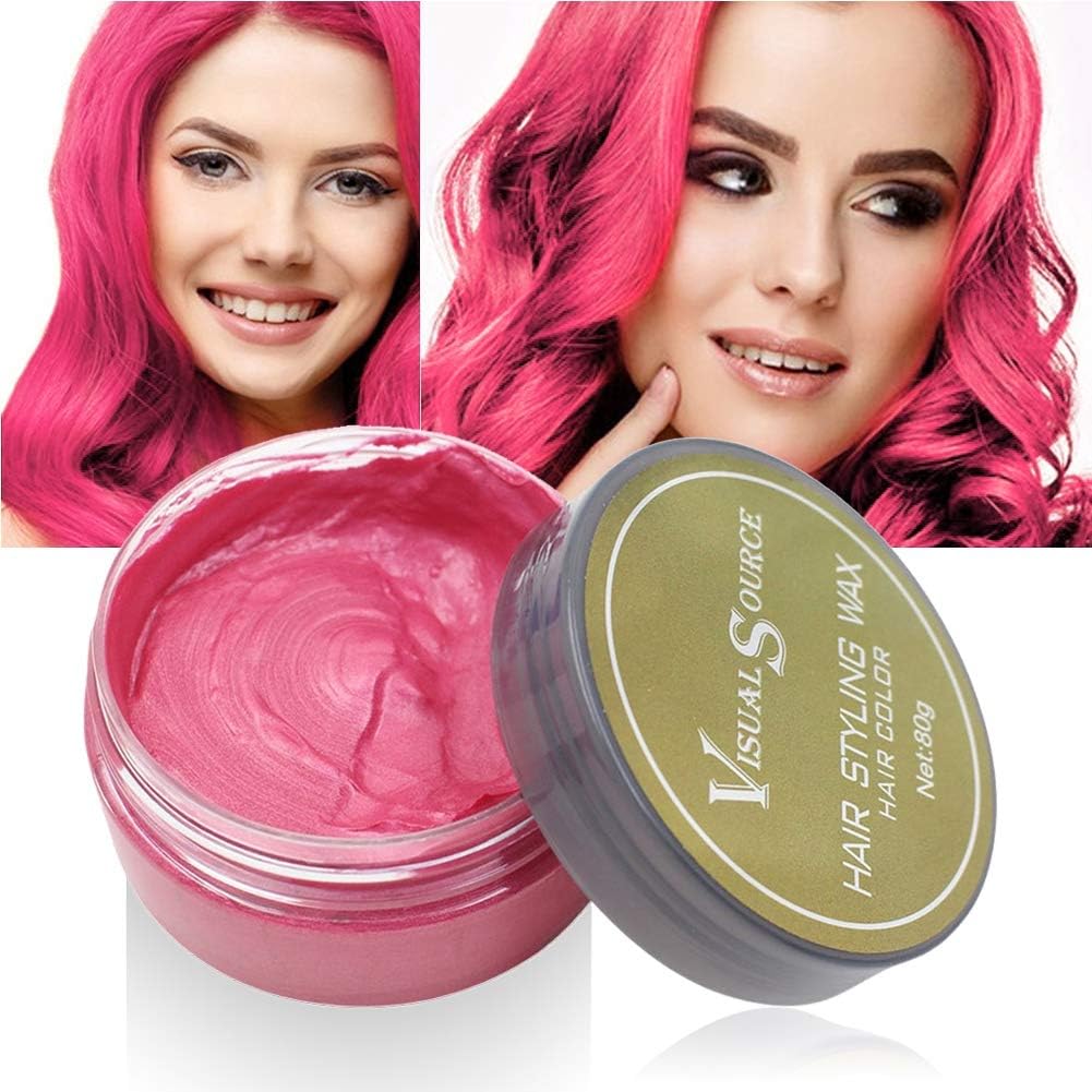 Ofanyia Hair Color Wax, Professional Hair Pomades, Natural Matte Hairstyle Instant Hair Styling Wax for for Party, Cosplay & Halloween