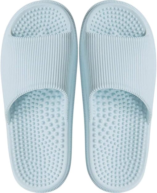 Foot Massage Bathroom Sandals Odor-Resistant Platform Sandals Slippers