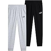 PUMA Boys Sweatpants - 2 Pack French Terry Performance Jogger Pants for Boys - Soft Activewear Jogger Pants (Sizes: S-XL)