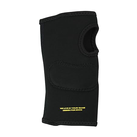 EXCO Professionelles Gaming Handschuh mit Handgelenk Unterstützung für alle Zweck Gamer Handschuh (Rechte Hand) schwarz, Larg