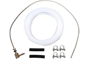 CYDZSW Diesel Heater Fuel Tank Pickup Tube and Fuel Line Kit for Espar Eberspacher Webasto Heaters,47.5cm/18.7inch Long Stand Pipe,4m/13.12ft Fuel Line,Parking Heater Parts Accessories