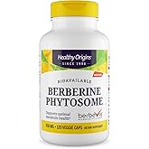 Healthy Origins Berberine Phytosome 550 mg (Berbevis), Berberine Supplement for Metabolic Support, Non-GMO, Vegan, 120 Veggie Caps