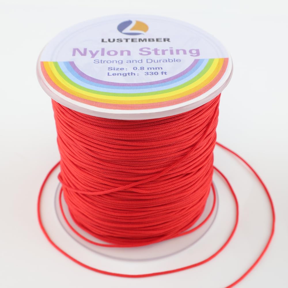 Photo 1 of 0.8mm Nylon String, Strong Bracelet String, Durable Nylon Cord for Jewelry Making, Bracelets, Beading, Necklaces, Rattail Braiding, Kumihimo, Wind Chimes, Blinds and Handicrafts