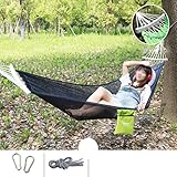 ZLHY Outdoor Hammock, Mesh Design, Outdoor and Indoor Portable Hammock with Tree Belt, Travel Net Ice Silk Breathable Double Hammock