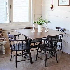 Nathan James 41001 Kalos Solid Wood Drop Leaf Folding Kitchen Dining or Console Table, Dark Brown/Black