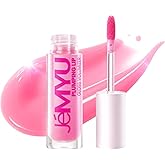 Je'myu Korean Lip Plumper Gloss – Ultra-Peptide Maximum Plumping, High Shine Natural Pink Tint | 12H Hydrating, Volumizing, N