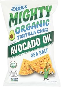 Zack'S Mighty Organic Avocado Oil Tortilla Chips - Sea Salt, 7.5 Oz