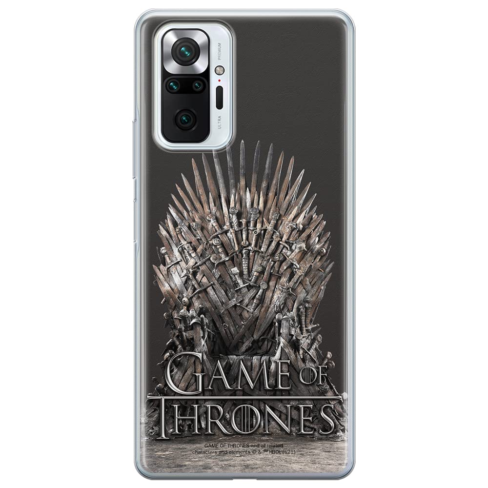 ERT GROUP mobile phone case for Xiaomi REDMI NOTE 10 PRO original and officially Licensed Game of Thrones pattern 017 optimally adapted to the shape of the mobile phone, case made of TPU
