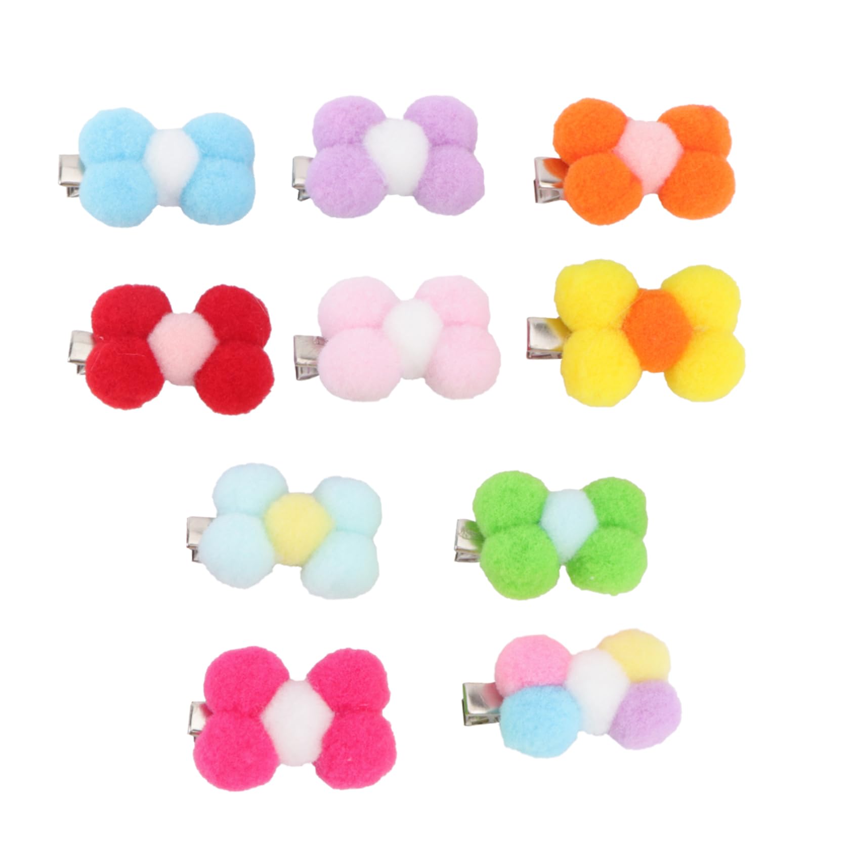 BESPORTBLE 10Pcs Cute Mini Pet Hair Clip: Christmas Headdress Pet Hair Bows Pet Hairpin Pet Hair Barrette Dog Bowknot Puppy Hair Decoration Bowknot Clip for Dog Mini Bows Small Dogs Hair Clip Bows