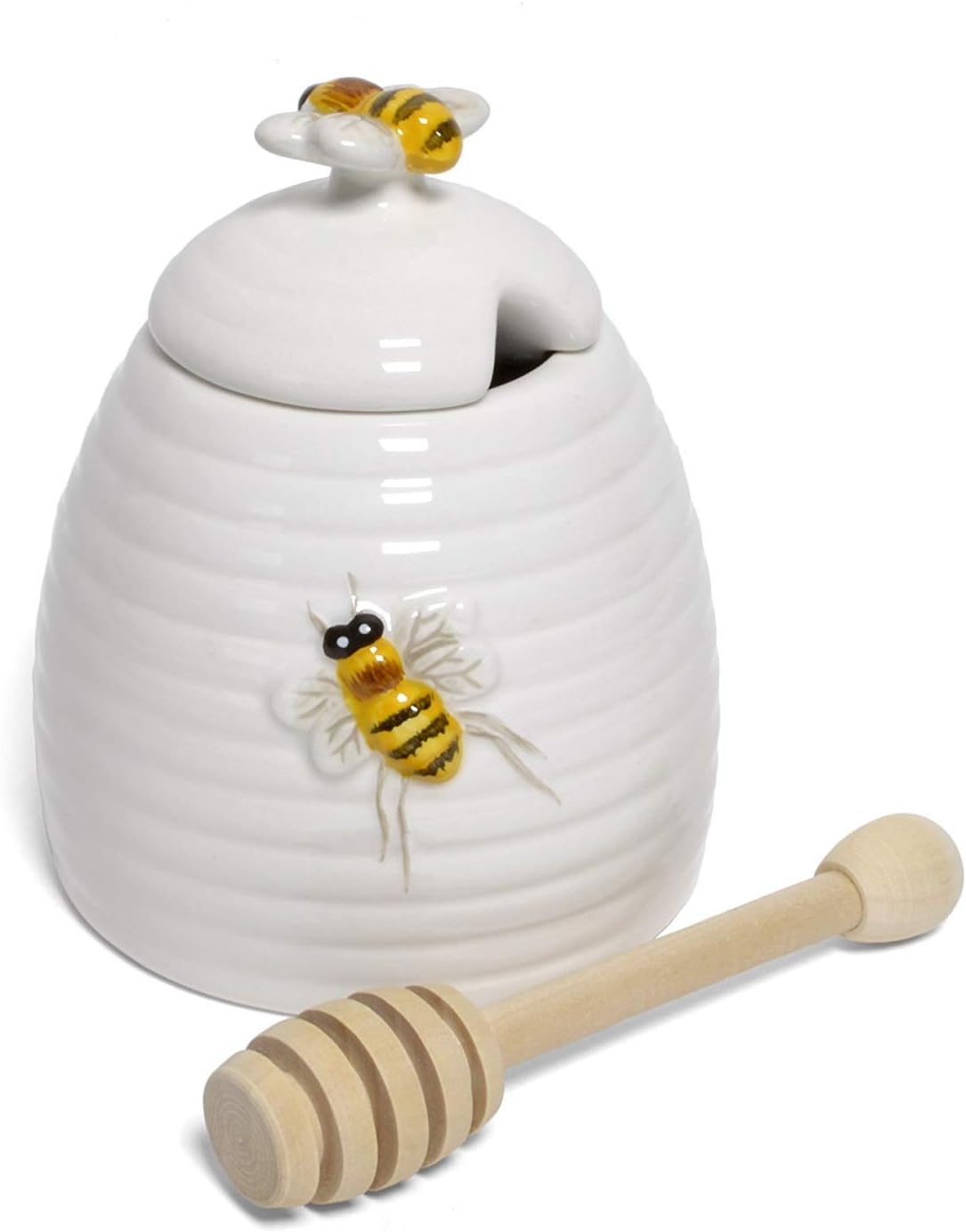 Mary LakeThompson Ceramic Beehive Honey Pot with Dipper