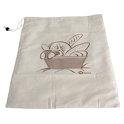 Metaltex 239243 Sac à Pain Coton Blanc 34 x 43 cm