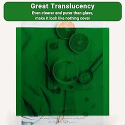 Enoin 2 Pack 8x12 Inches Green Translucent