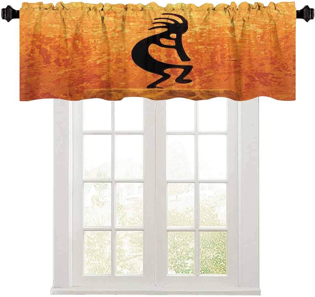Aishare Store Kitchen Curtain Valance, Kokopelli Southwestern Style