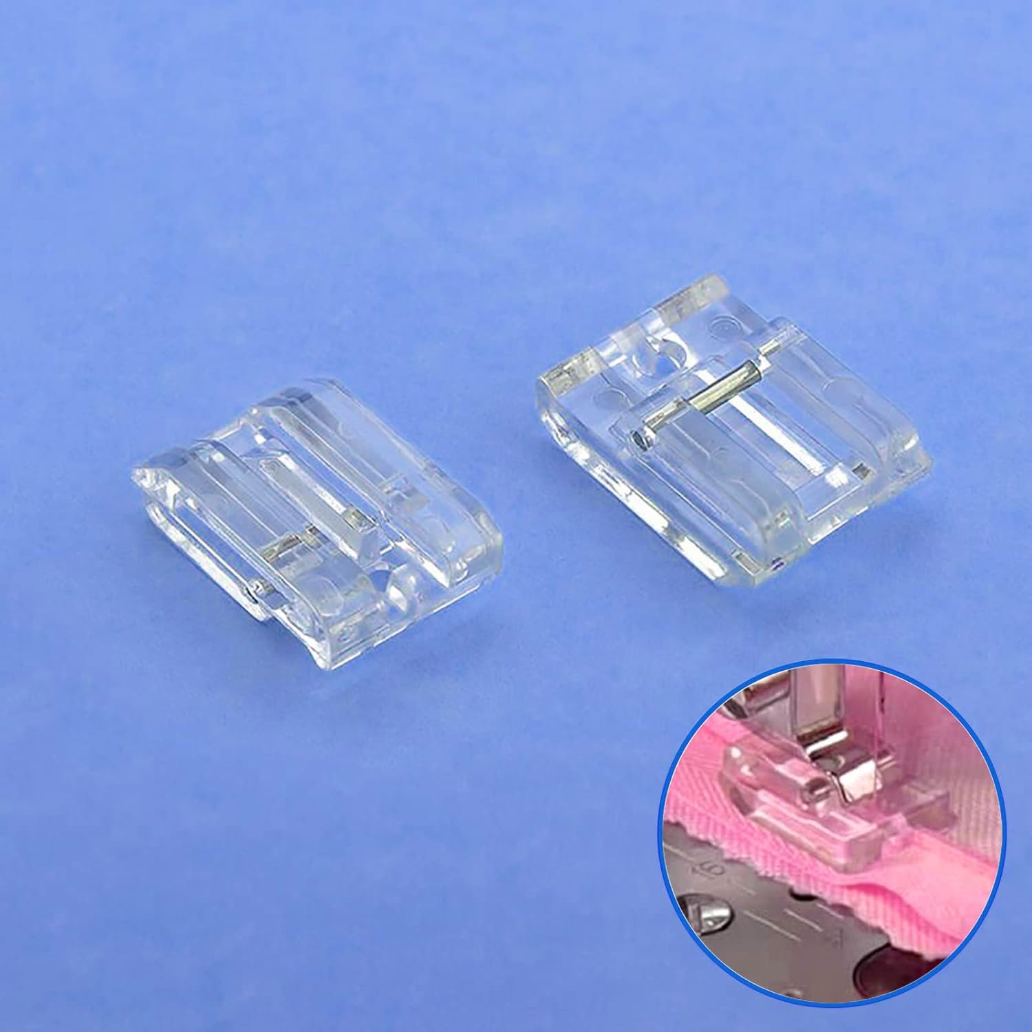 TISEKER 3 Pieces Concealed Invisible Zipper Presser Foot for Sewing Zippers for All Low Shank Snap-On Singer, Brother, Babylock, Euro-Pro, Janome, White, Juki, Simplicity, Elna Sewing Machines
