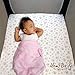 Pack N Play Playard Portable Mini Crib Sheet Set – 2 Pack Jersey Cotton Playpen Fitted Sheets – Grey/White Unisex Bedding for Baby Boy and Baby Girl