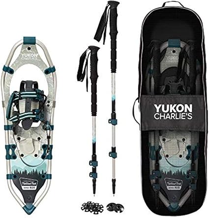 Yukon Charlie S V Frame Aluminum Snowshoe Kit 8 X25 Black Amazon Ca Sports Outdoors