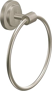 Moen Dn0786bn Iso Collection Towel Ring Brushed Nickel Amazon Com
