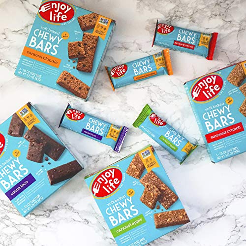 Enjoy Life Cocoa Loco Chewy Bars, Nut Free, Soy Free, Dairy Free, Non GMO, Gluten Free, 6 Boxes (30 Bars Total)