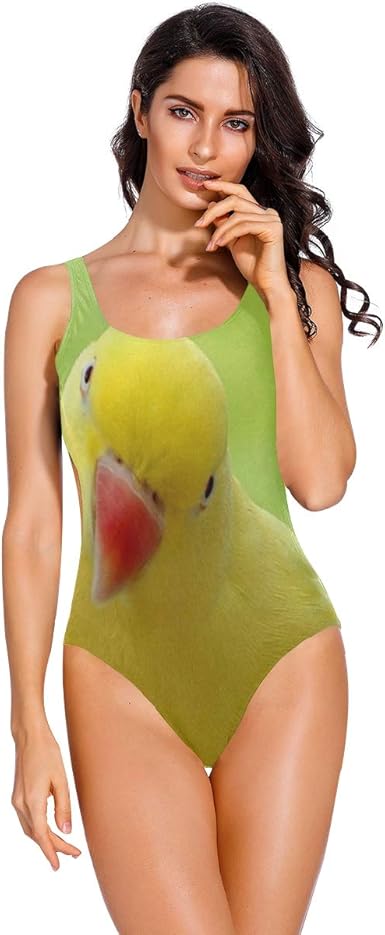 yellow plus size one piece swimsuit