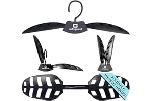 Surf Squared Wetsuit Hanger – Quick-Dry, Foldable & Vented Hanger for Scuba, Surfing or Swimming Gear – Ideal for Wetsuits, Drysuits, Rash Guards & Board Shorts