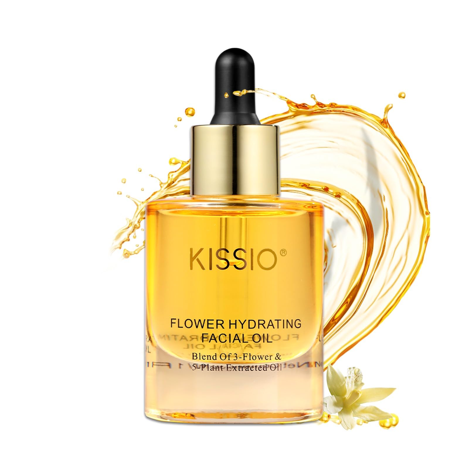 KISSIO Facil Oil,Ultra-Hydrating,Nourish and Moisturize for Dry Skin,Face oil with Sea Buckthorn and Micheliaalba Oil,Various Plant Extracts,1 FL OZ