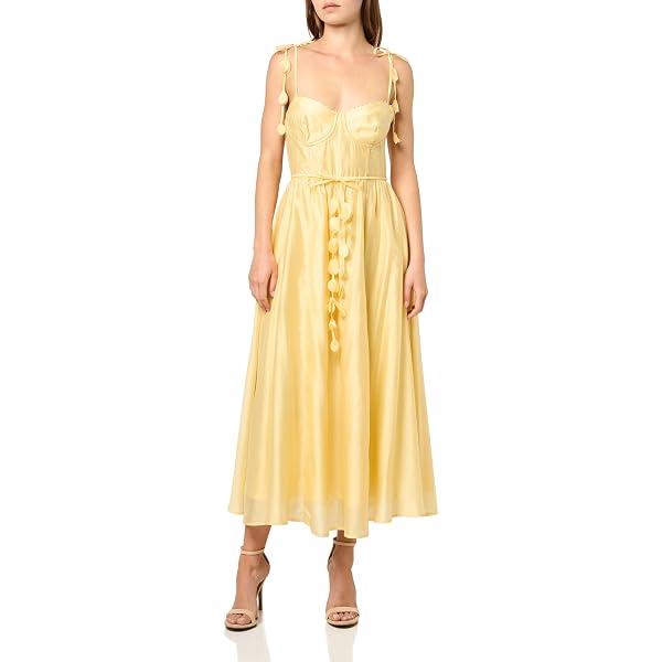 slim fit dress slacks Blythe Metallic Plisse Midi Dress main image 0