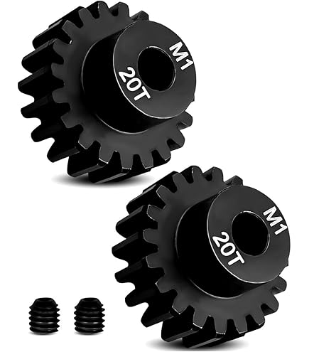 アクセサリー POWER GEAR MAX Amazon.com: Hardened Steel 20T Motor Pinion Gear for Traxxas 1/5 X