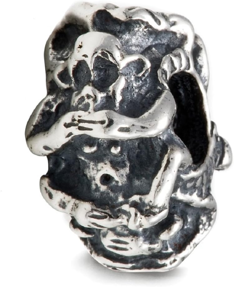 Three Wise Monkeys - Sterling Silver 925 - MelinaWorld H2016