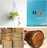 Lanjue 2 Pack 10m Cotton Rope 8mm Black Soft Twisted Cord Storage Bag view 6