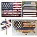 American Flag 50 Star Stencil for Painting on Wood, Paper, Fabric, Glass, and Wall Art，Reusable 10.5 x 14.82 inch mylar Template + 7 x 10 inch Starfield Stencil,4th of July Patriotic Party Decorations