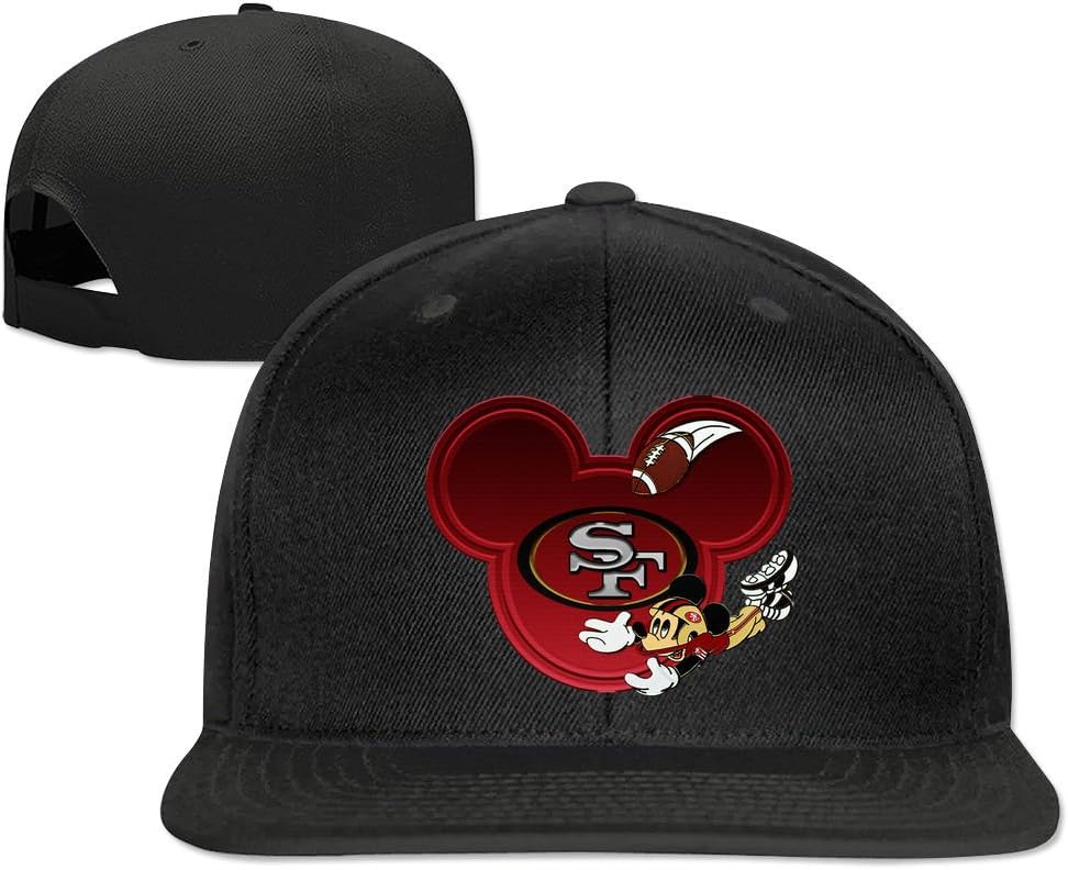 Adjustable SF Football Mickey Mouse Street Hip-Hop Cap