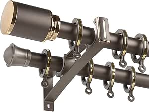 LDM Barra de Cortina estándar Barra de Cortina de Pared Doble con