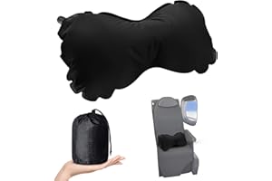FLYSACOM Inflatable Lumbar Pillow for Airplane Travel Lumbar Support Pillow for Car,Inflatable Neck Pillow Inflatable Lumbar Support Inflatable Travel Pillow Lumbar Pillow for car