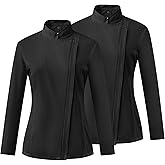 Ubon Women's Chef Coat Side Mesh Vent Zipper Chef Jacket