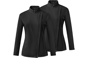 Ubon Women's Chef Coat Side Mesh Vent Zipper Chef Jacket