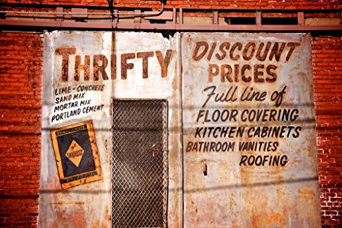 Construction Ad, Retro Advertising Art, Thrifty Building