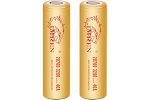 Imren 2O7OO Rechargeable Battery 3200mAh 3.7V Flat Top - 2 Pcs