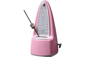 Camwood Metronome, Mechanical Metronome for Guitar, Bass, Piano, Violin, Drums with Loud Sound (pink)