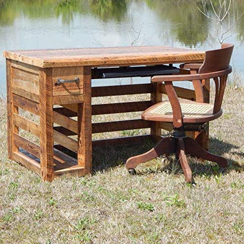 Authentic Slatted Barn Wood Desk Handmade Products