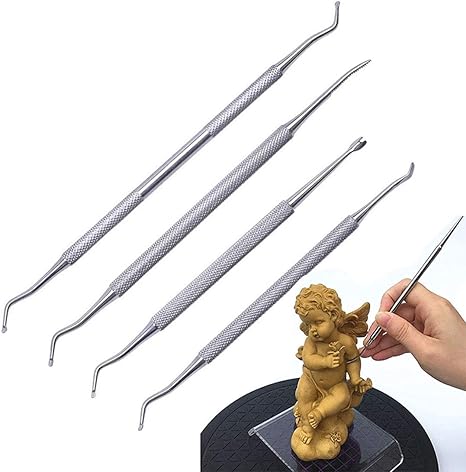 Amazon Co Jp Yiteng 両面陶器粘土彫刻 専用キット Diyクレイカービングキット セラミックホビーアートクラフト モデルジュエリーメイキング ステンレス 4本セット ホーム キッチン Amazon Co Jp Yiteng 両面陶器粘土彫刻 専用キット Diyクレイカービングキット セラミックホビーアートクラフト モデルジュエリーメイキング ステンレス 4本セット ホーム キッチン