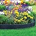 ABBA ECO Garden Border Fencing Eco-Friendly Weatherproof Recycled Plastic Resin Garden Edging Section-6 Pack, 24.2 inch x 5.4 inch, Black