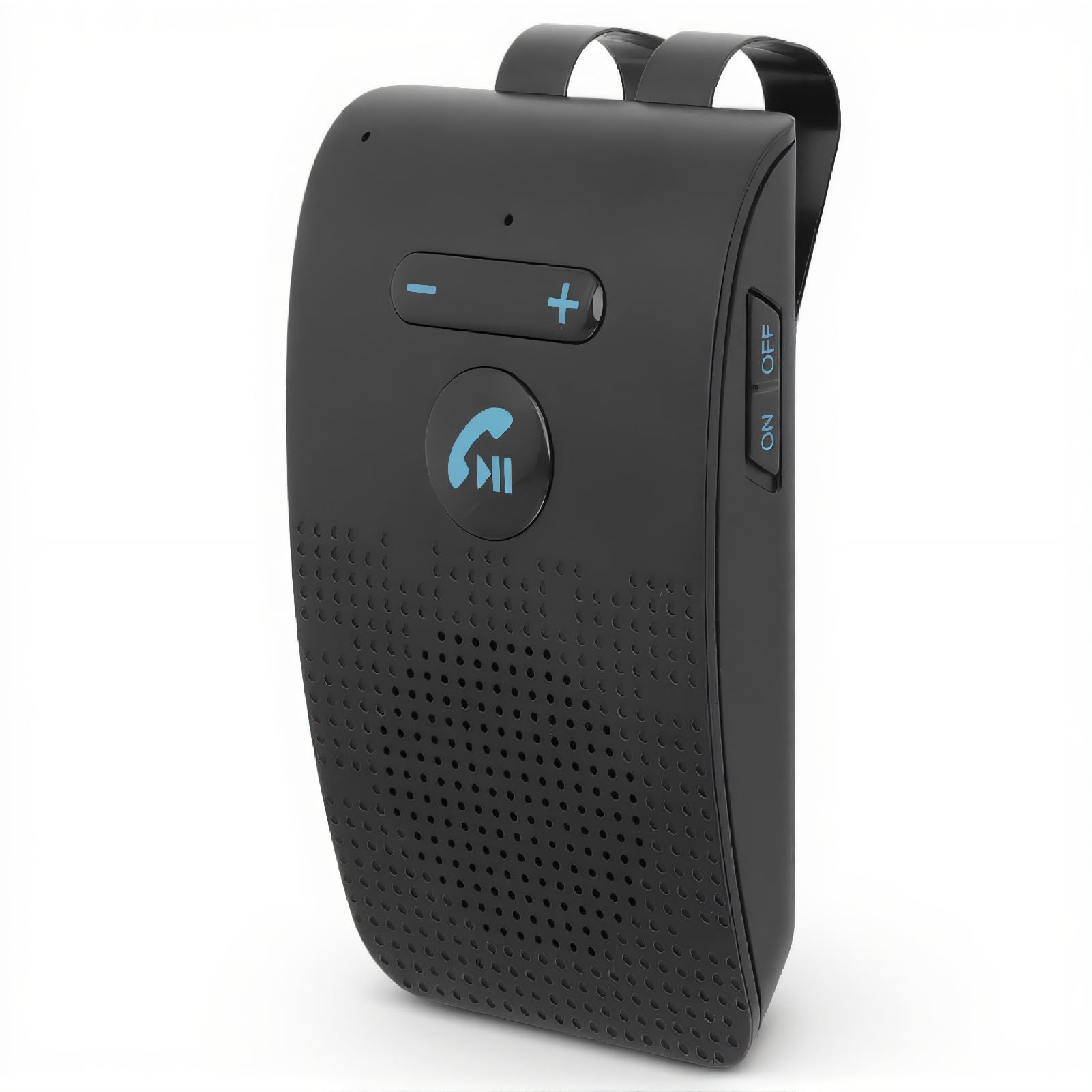 Dpofirs Bluetooth 5.0 Hands Free Cell Phone Car Kit, Dual Connection Car Bluetooth Speaker, Automatic Connection, Car Handsfree Speakerphone For Cell Phone