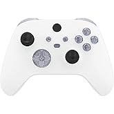 eXtremeRate Replacement Buttons for Xbox Series X & S Controller, Clear Custom Accessories Repair Bumpers Trigers Dpad ABXY Start Back Sync Share Keys Parts for Xbox Core Wireless Controller