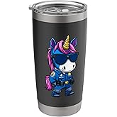 Police Unicorn Stainless Steel Insulated Tumbler